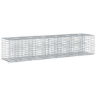 Gabion Raised Bed 2 pcs Silver 260 x 60 x 55 cm