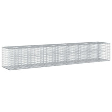 Gabion Verhoogd Bed 2 pcs Zilver 340 x 60 x 55 cm