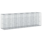 Gabion Raised Bed 2 pcs Silver 250 x 50 x 80 cm