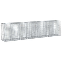 Gabion Verhoogd Bed 2 pcs Zilver 330 x 50 x 80 cm