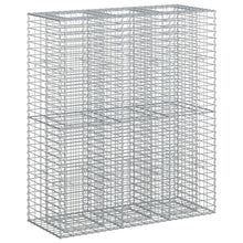 Gabion Verhoogd Bed 2 pcs Zilver 130 x 50 x 150 cm