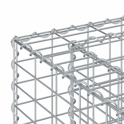 Gabion Verhoogd Bed 2 pcs Zilver 170 x 50 x 150 cm