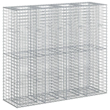 Gabion Verhoogd Bed 2 pcs Zilver 170 x 50 x 150 cm