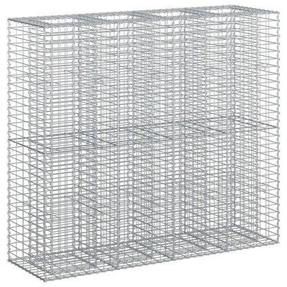 Gabion Verhoogd Bed 2 pcs Zilver 170 x 50 x 150 cm
