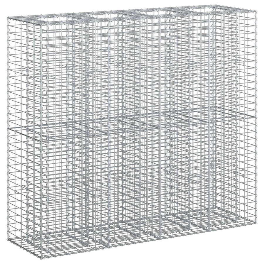 Gabion Verhoogd Bed 2 pcs Zilver 170 x 50 x 150 cm