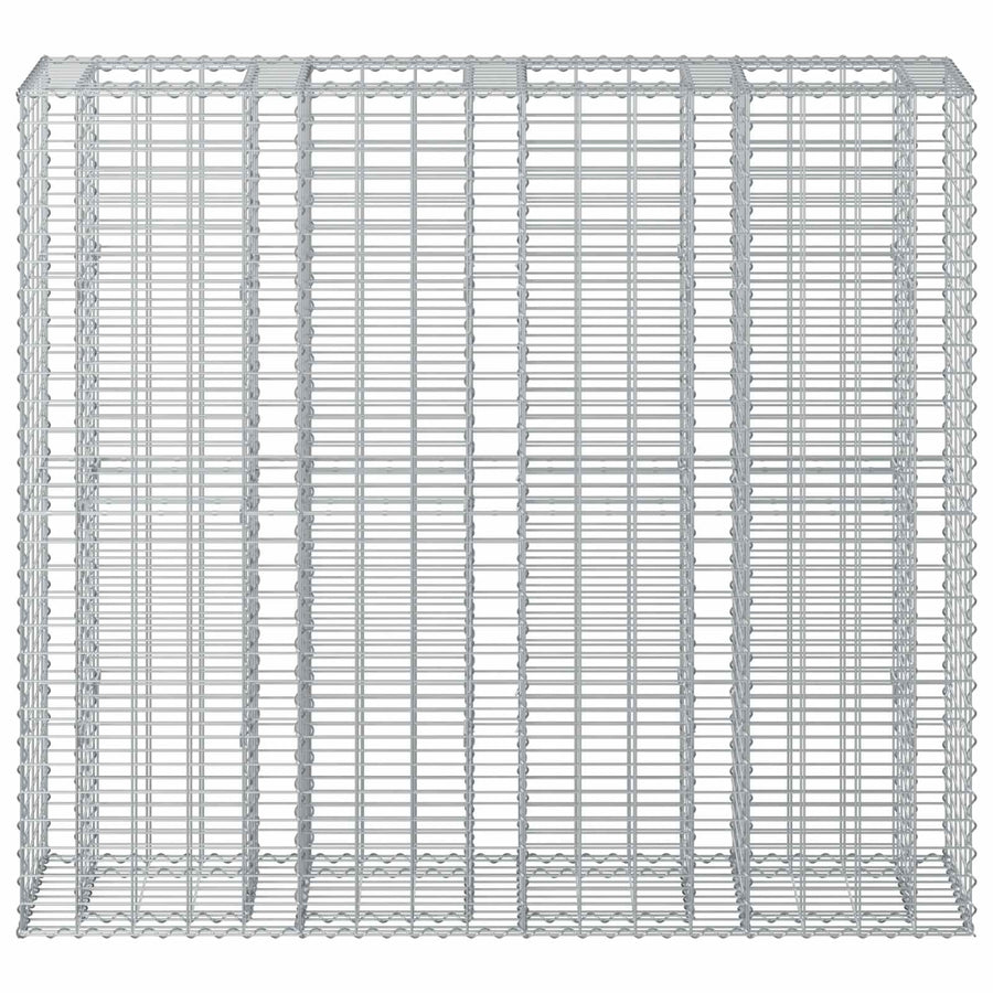 Gabion Verhoogd Bed 2 pcs Zilver 170 x 50 x 150 cm