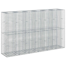 Gabion Verhoogd Bed 3 pcs Zilver 250 x 50 x 150 cm