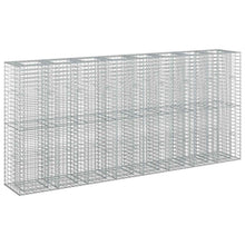 Gabion Verhoogd Bed 4 pcs Zilver 330 x 50 x 150 cm