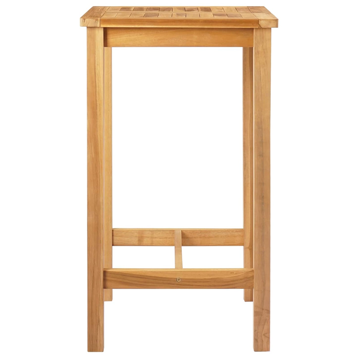 Bartafel Naturel 60 x 60 x 105 cm Massief Teakhout