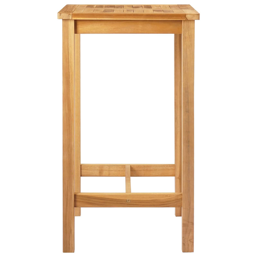 Bartafel Naturel 60 x 60 x 105 cm Massief Teakhout