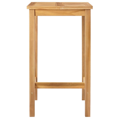 Bartafel Naturel 60 x 60 x 105 cm Massief Teakhout