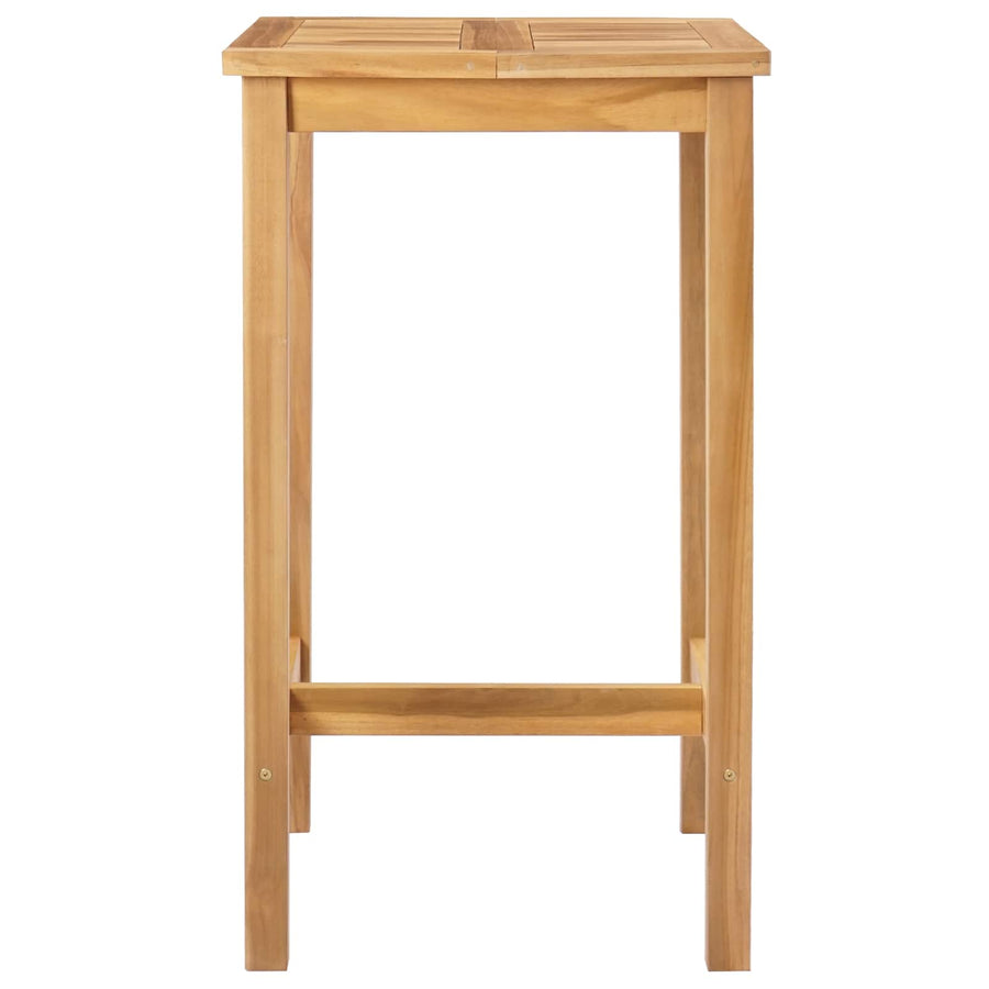 Bartafel Naturel 60 x 60 x 105 cm Massief Teakhout