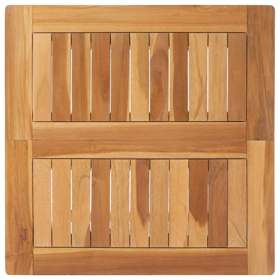 Bartafel Naturel 60 x 60 x 105 cm Massief Teakhout