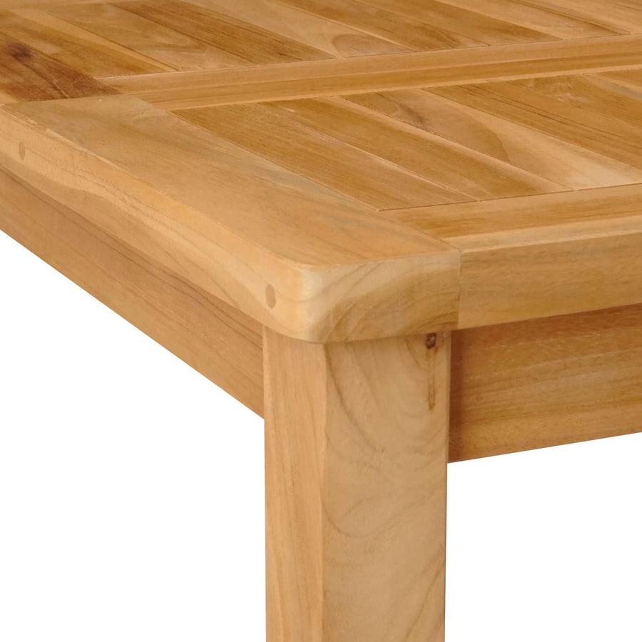 Bartafel Naturel 110 x 60 x 105 cm Massief Teakhout