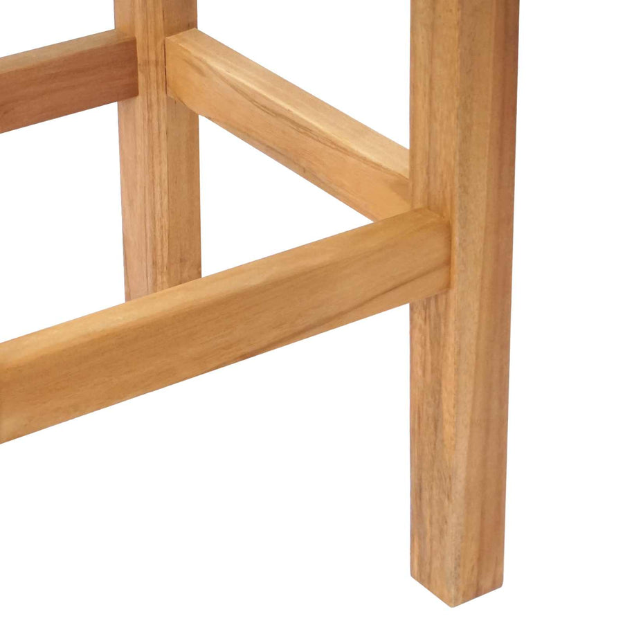 Barkruk 4 pcs Bruin Massief Teakhout