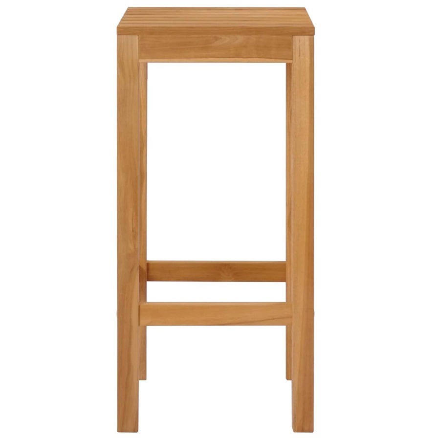 Barkruk 4 pcs Bruin Massief Teakhout