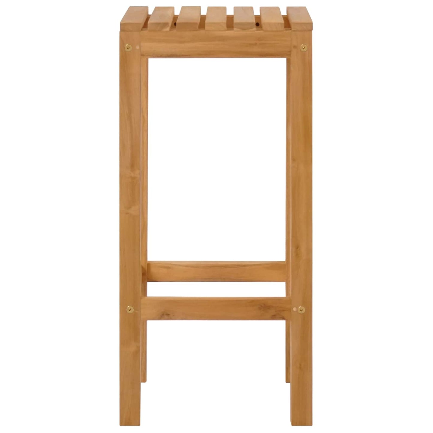 Barkruk 4 pcs Bruin Massief Teakhout