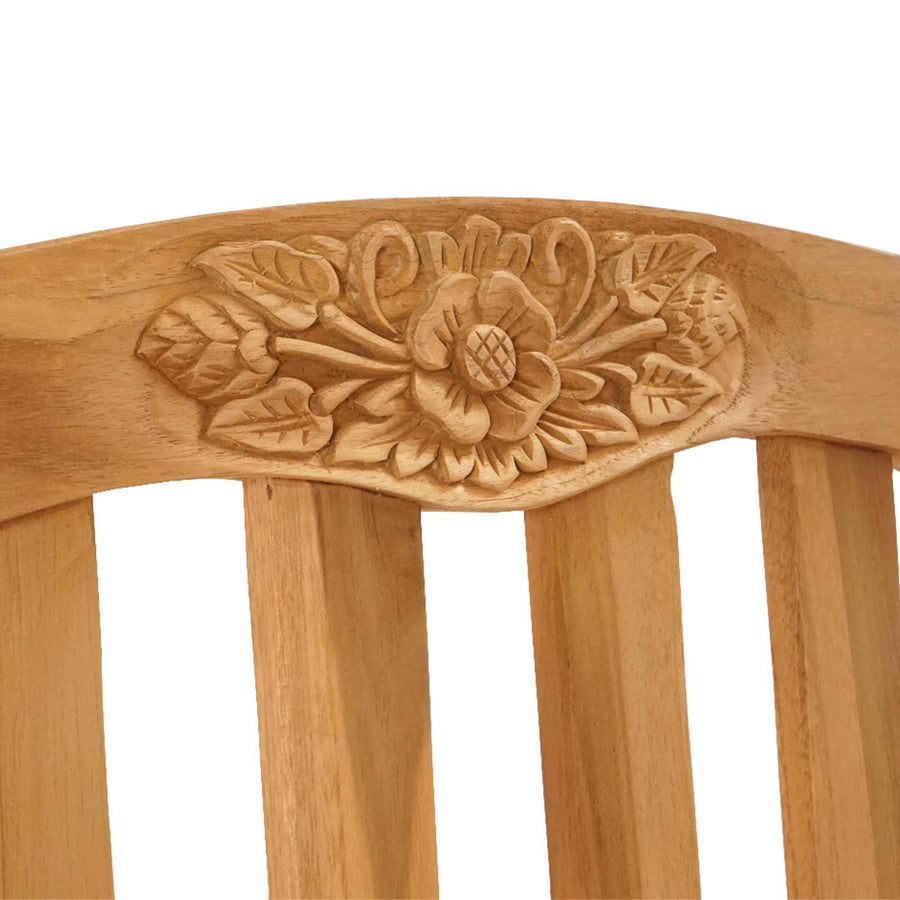 Stoelen met rozenmotief 2 stuks Naturel 58 x 60 x 90 cm