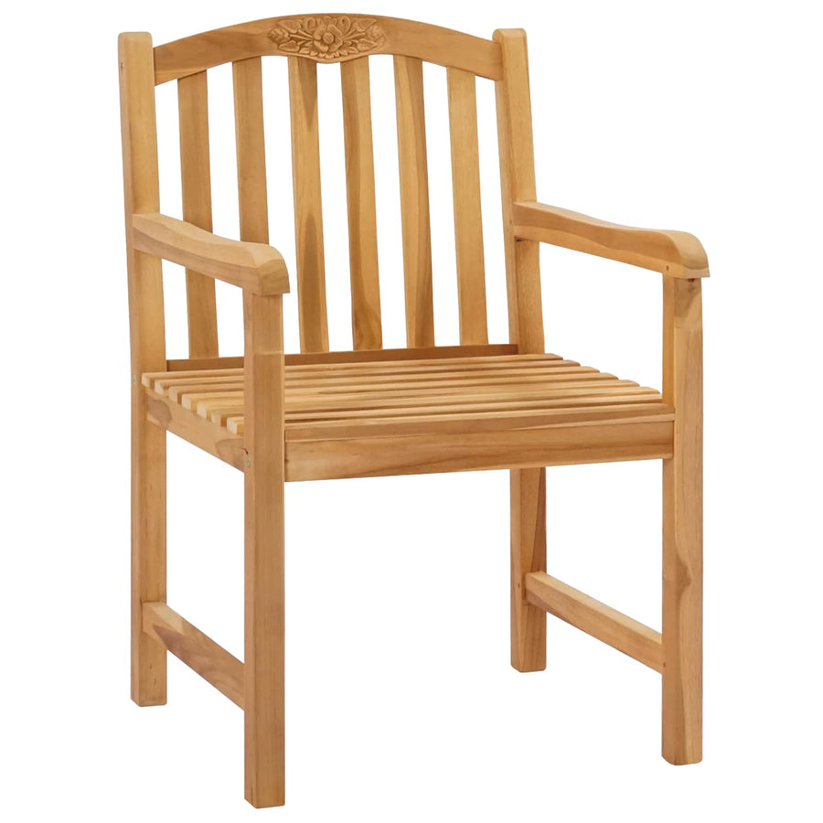 Stoelen met rozenmotief 2 stuks Naturel 58 x 60 x 90 cm