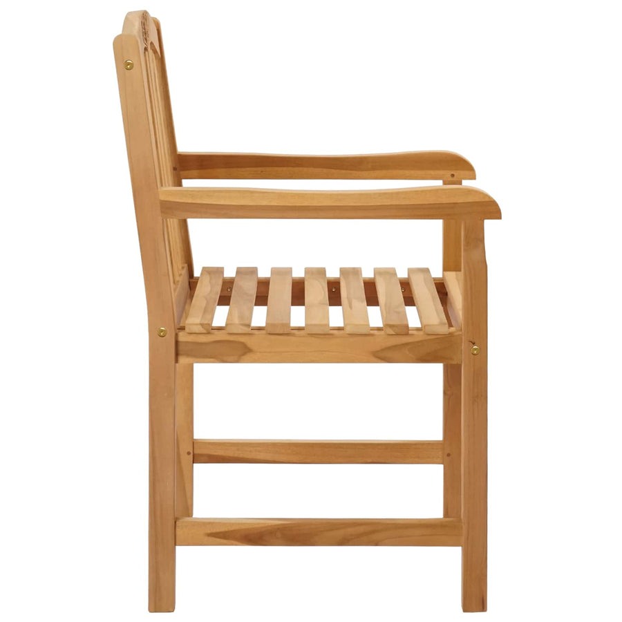 Stoelen met rozenmotief 2 stuks Naturel 58 x 60 x 90 cm