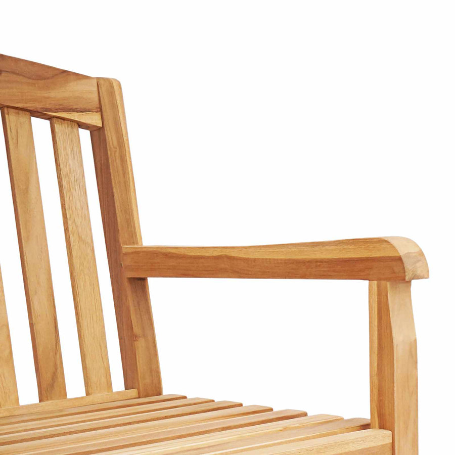 Handgemaakte Rozenbank Naturel 228 x 60 x 90 cm