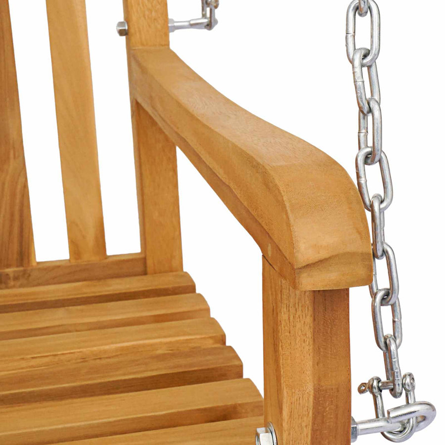 Schommelbank Naturel 114 x 61 x 61,5 cm Massief Teakhout