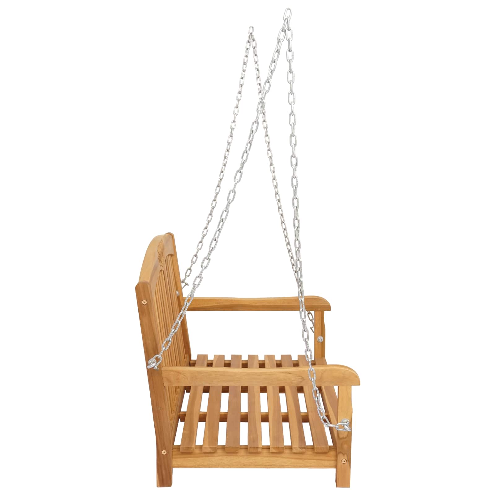 Schommelbank Naturel 114 x 61 x 61,5 cm Massief Teakhout
