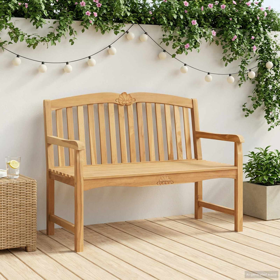 Handgemaakte Rozenbank Naturel 114 x 60 x 95 cm