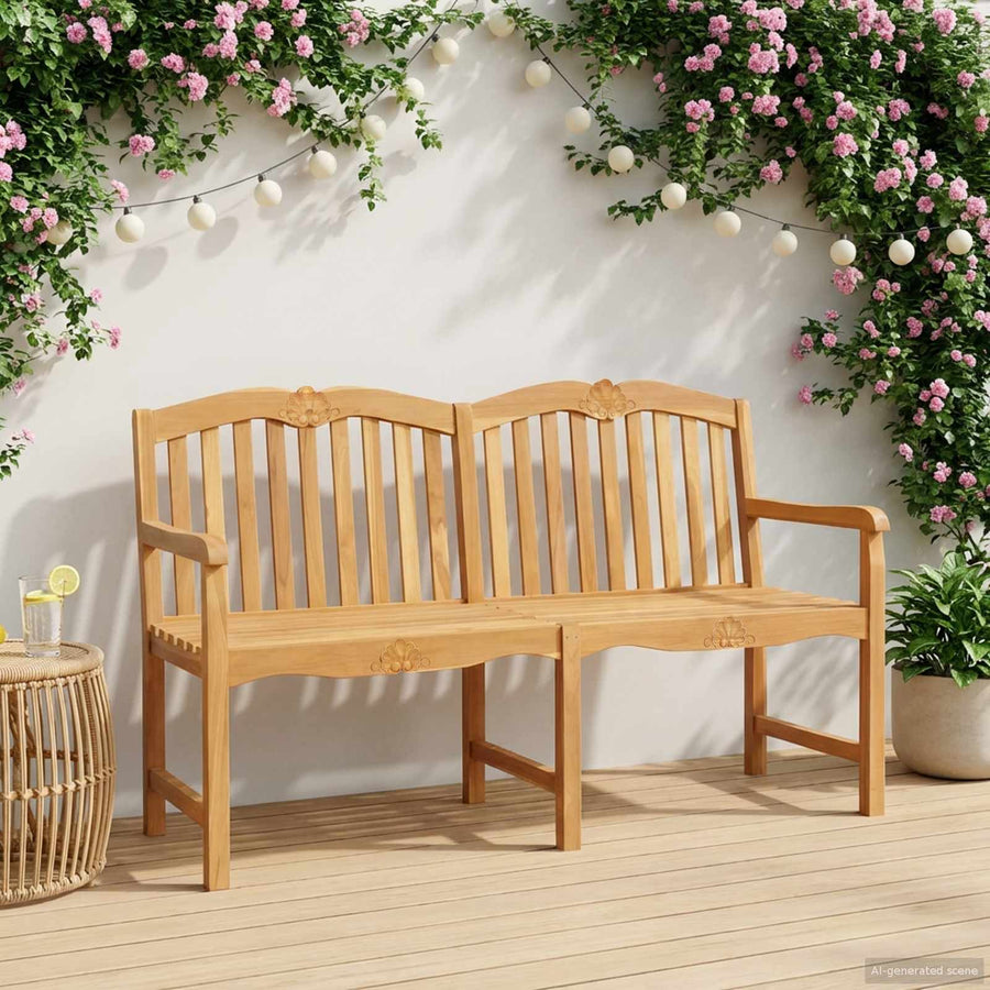 Handgemaakte Rozenbank Naturel 150 x 60,5 x 95 cm