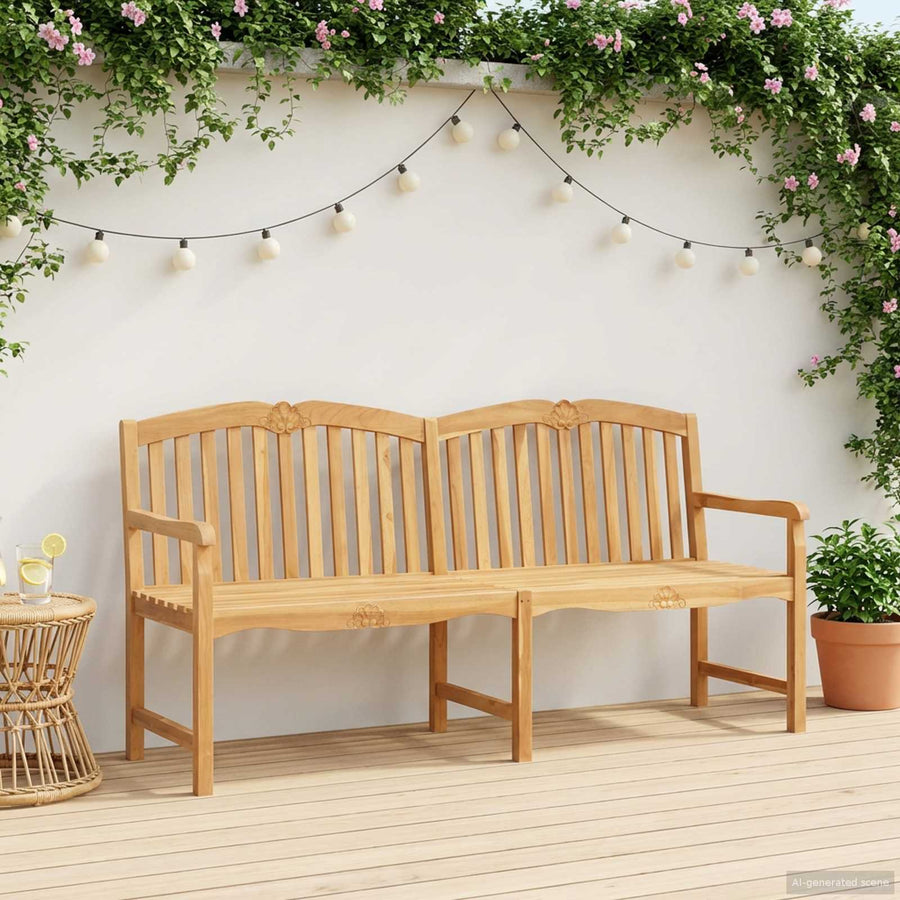 Handgemaakte Rozenbank Naturel 180,5 x 60 x 96 cm