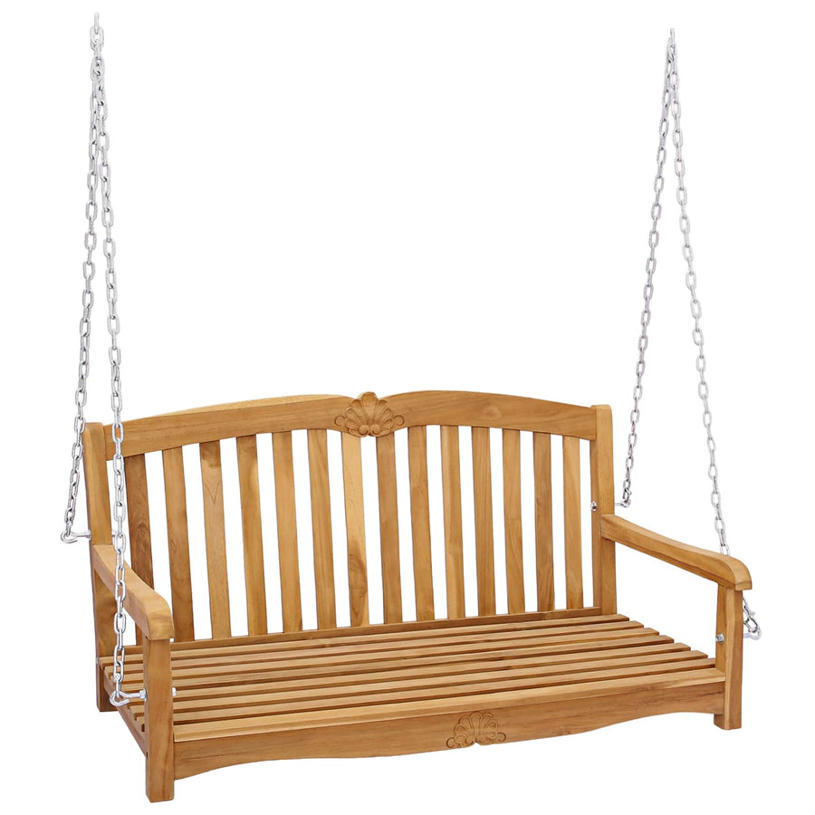 Schommelbank Naturel 114 x 60 x 60,5 cm Massief Teakhout