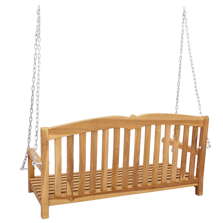 Schommelbank Naturel 114 x 60 x 60,5 cm Massief Teakhout