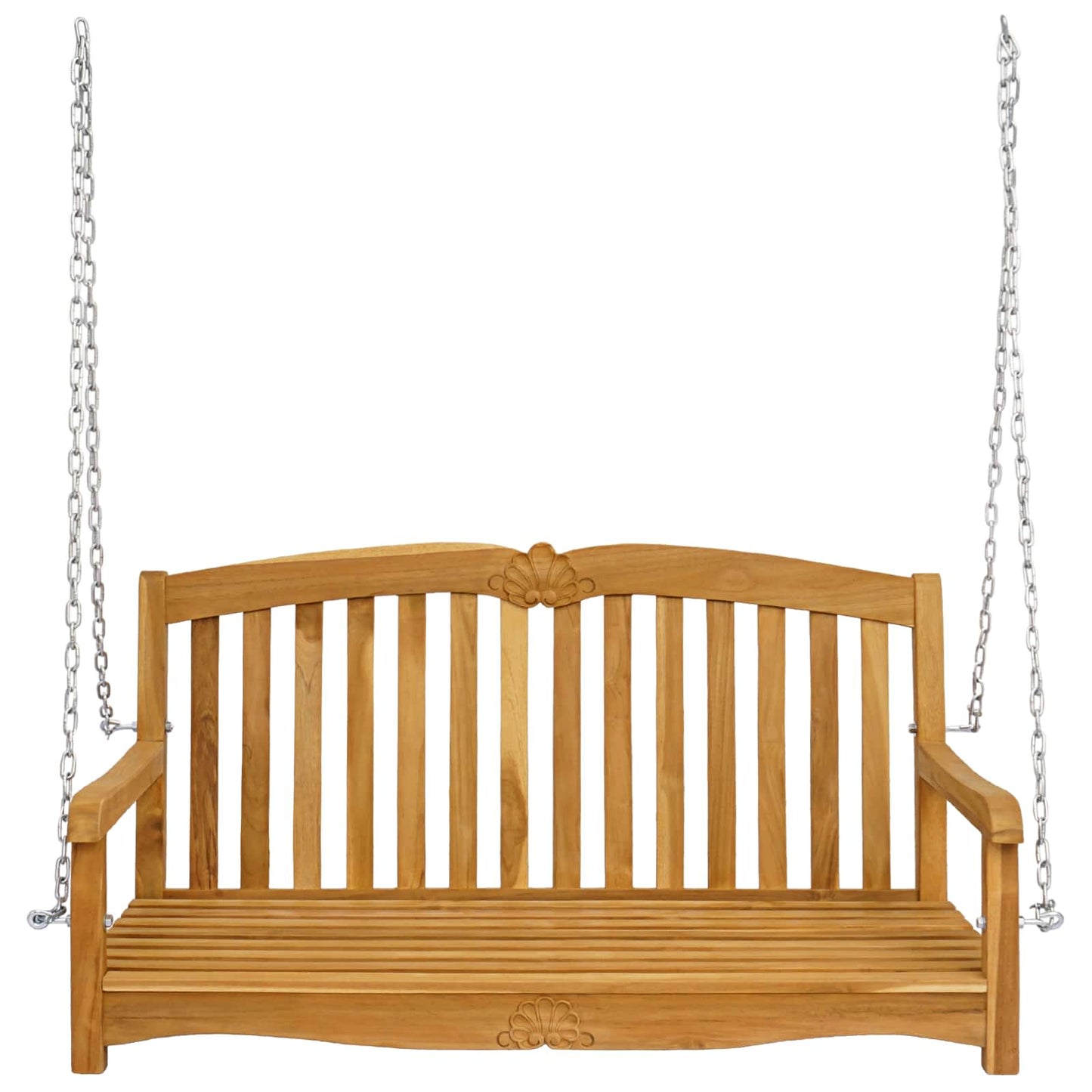 Schommelbank Naturel 114 x 60 x 60,5 cm Massief Teakhout