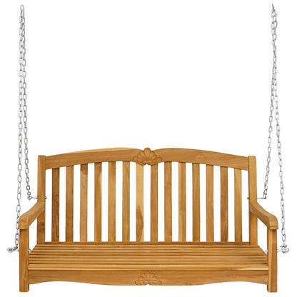 Schommelbank Naturel 114 x 60 x 60,5 cm Massief Teakhout