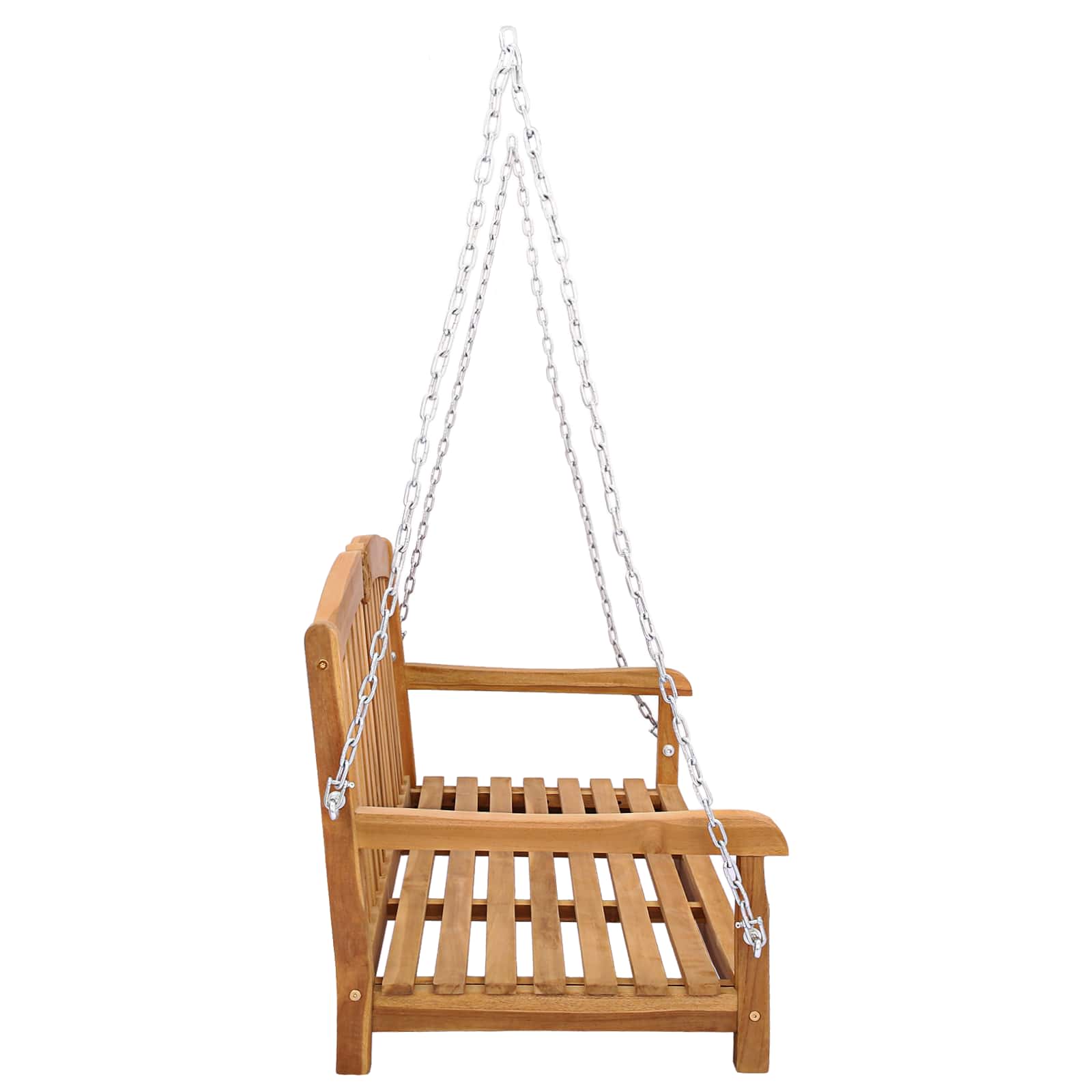Schommelbank Naturel 114 x 60 x 60,5 cm Massief Teakhout