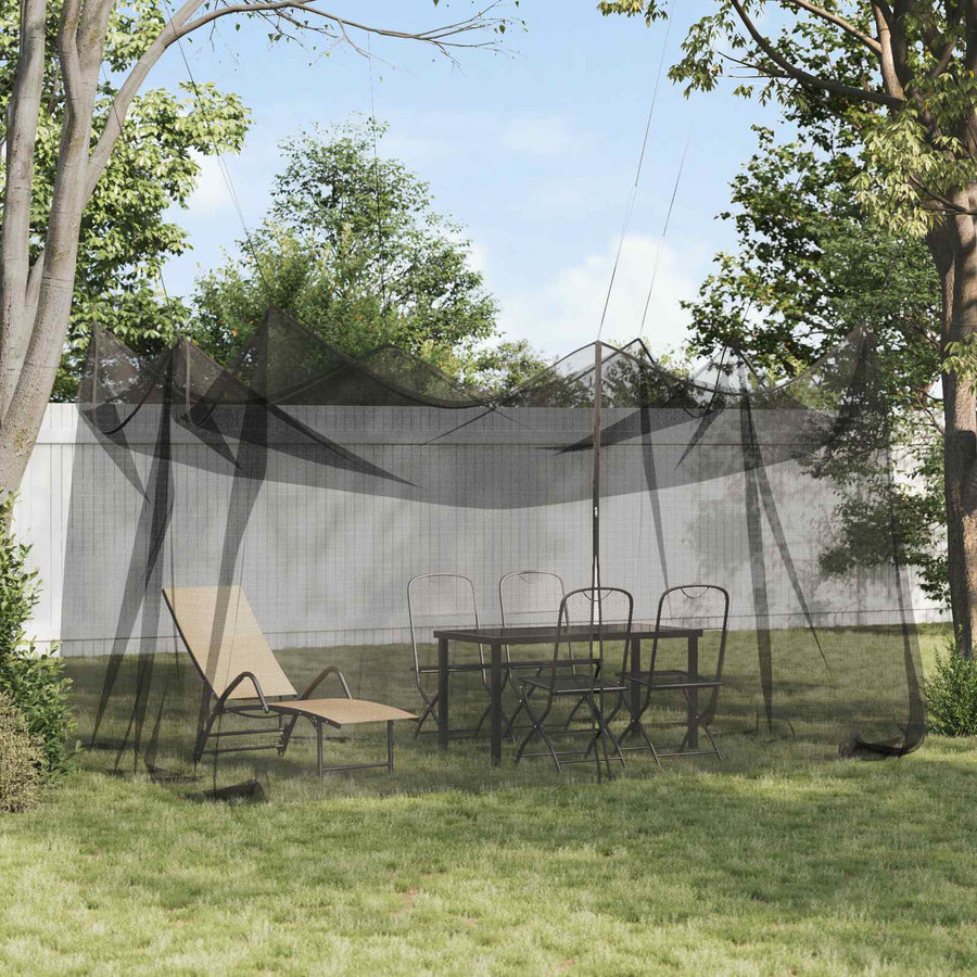 Tuin Muggen Net 156 Gaas Zwart 3 x 4,5 x 2,5 m Polyester