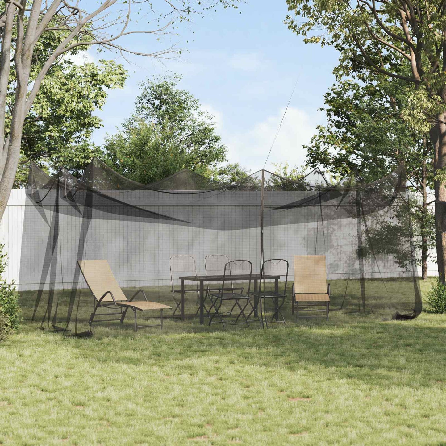 Tuin Muggen Net 156 Gaas Zwart 3 x 6 x 2,5 m Polyester