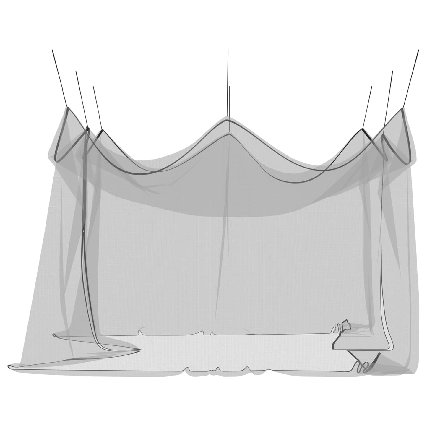 Tuin Muggen Net 156 Gaas Zwart 4 x 4 x 2,5 m Polyester