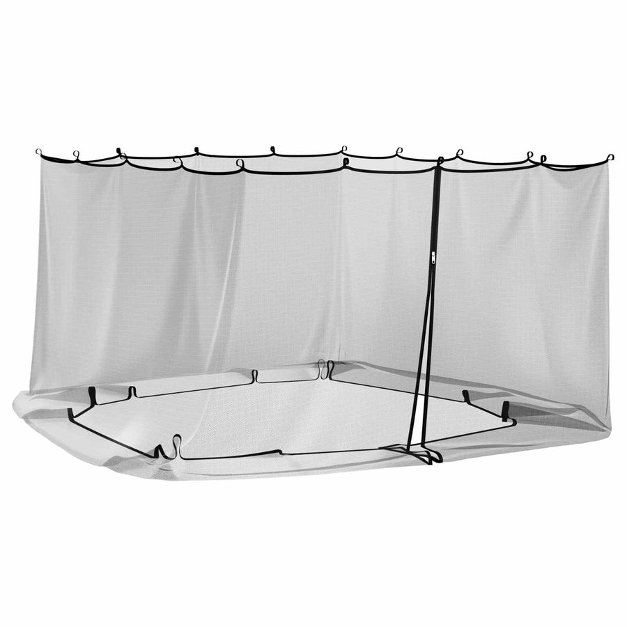 Muggennet voor Gazebo 220 Gaas 220 gaas Zwart 3,6 x 3,6 x 2 m