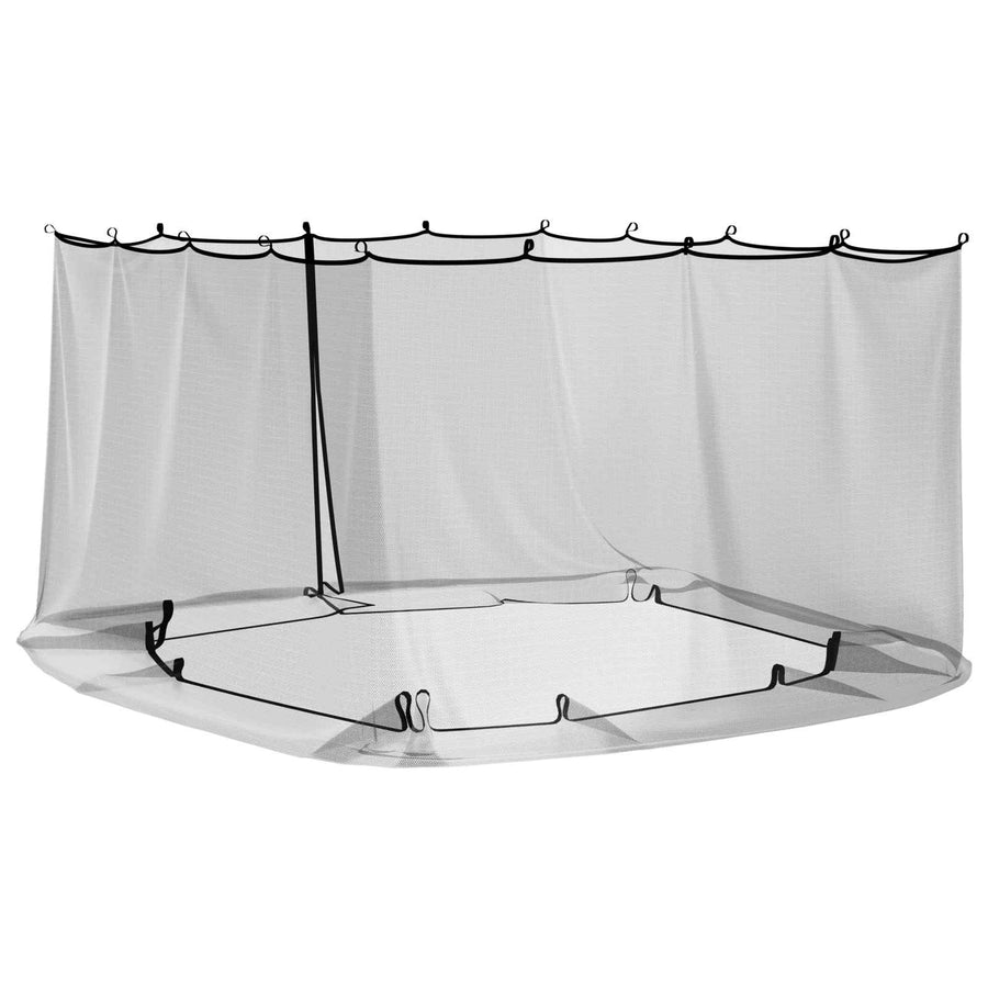 Muggennet voor Gazebo 220 Gaas 220 gaas Zwart 4,5 x 3 x 2 m