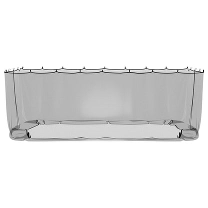 Muggennet voor Gazebo 220 Gaas 220 gaas Zwart 6 x 3 x 2 m