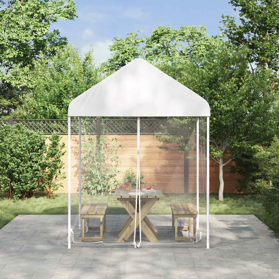 Muggennet voor Gazebo 220 Gaas 220 gaas Wit 2 x 2 x 2 m