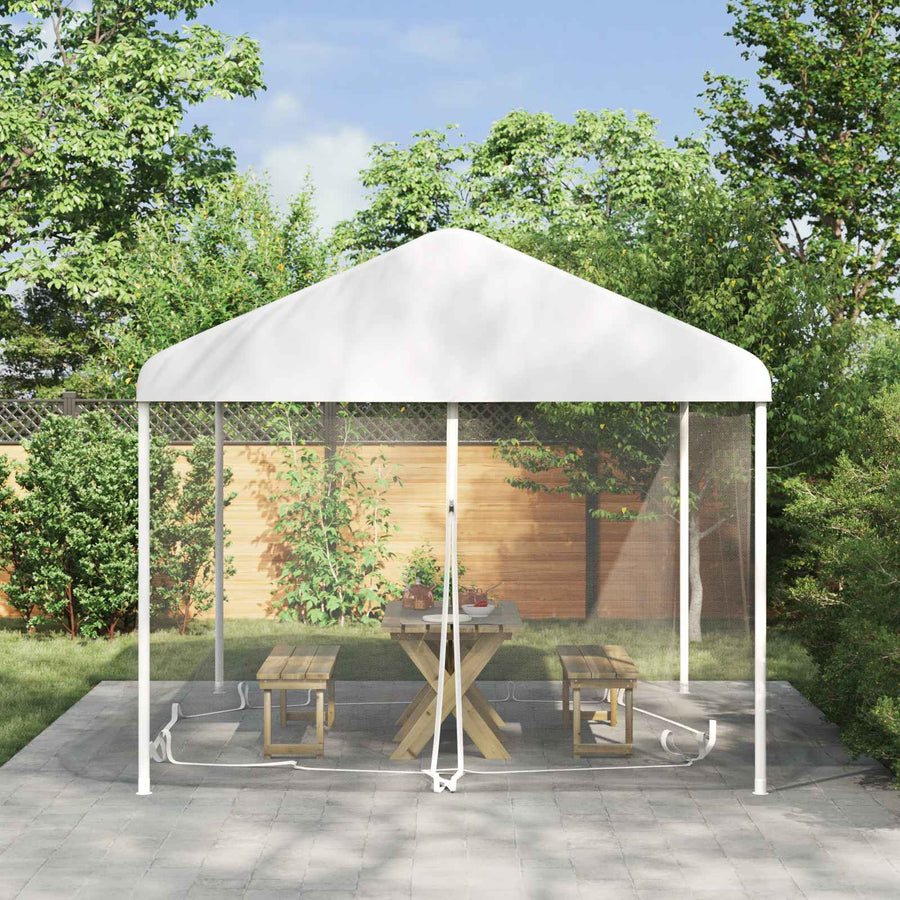Muggennet voor Gazebo 220 Gaas 220 gaas Wit 3,6 x 3 x 2 cm