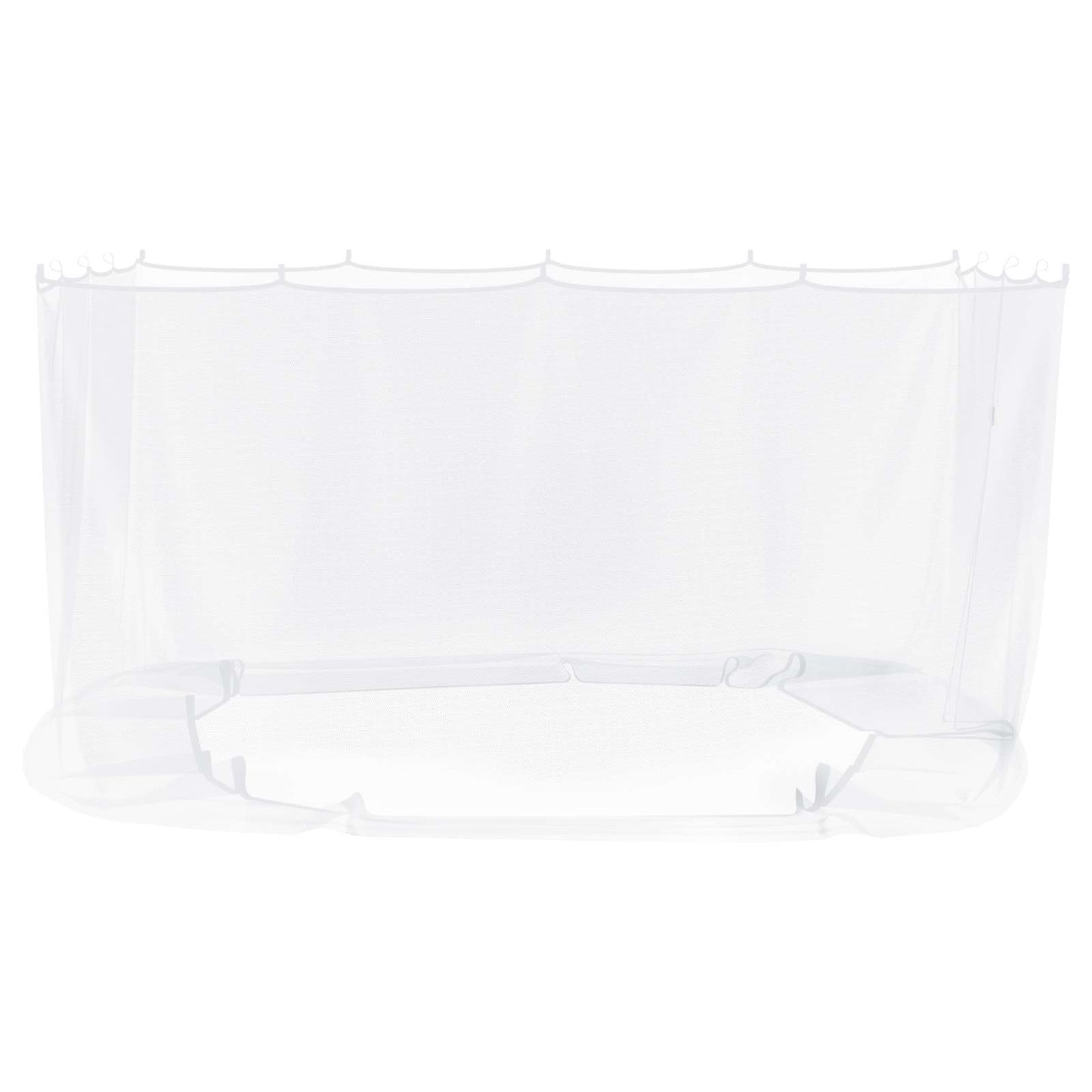 Muggennet voor Gazebo 220 Gaas 220 gaas Wit 4 x 3 x 2 cm