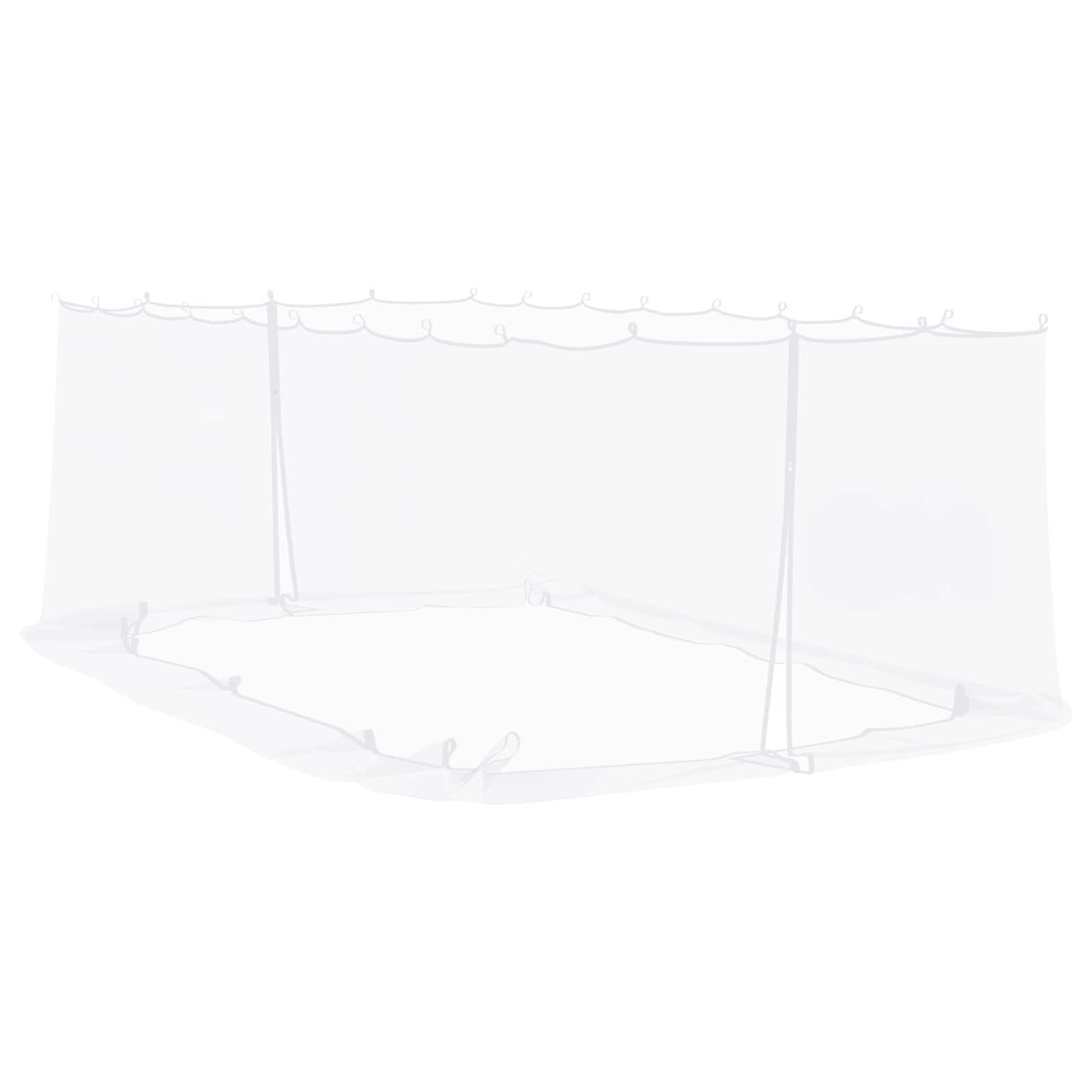 Muggennet voor Gazebo 220 Gaas 220 gaas Wit 6 x 3 x 2 m