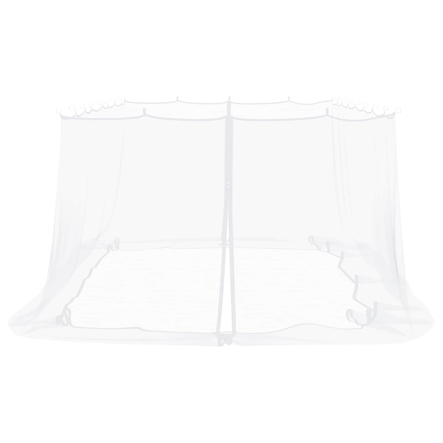 Muggennet voor Gazebo 220 Gaas 220 gaas Wit 6 x 3 x 2 m