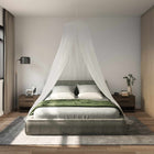 Muggennet bed 156 gaas Ø56 x 220 cm wit