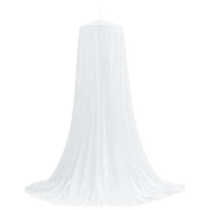 Muggennetje voor Bed 156 Gaas 3 pcs 156 gaas Wit Ø56 x 220 cm