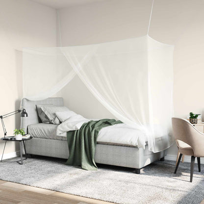 Muggennetje voor Bed 156 Gaas 3 pcs Wit Polyester
