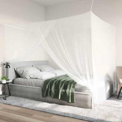 Muggennetje voor Bed 156 Gaas 3 pcs Wit Polyester